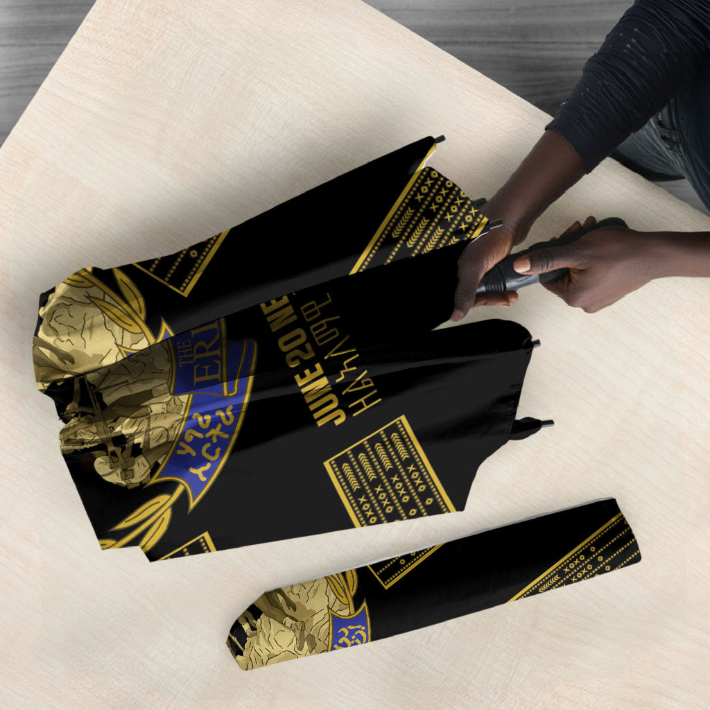 Eritrea Martyrs Day June 20 Umbrella Never Forgotten Proud Eritrean Heritage Black Version