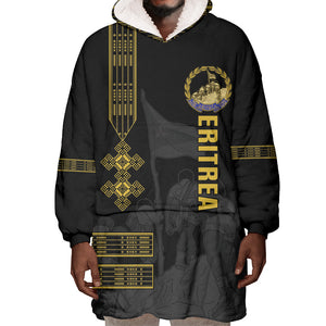 Eritrea Martyrs Day June 20 Wearable Blanket Hoodie Never Forgotten Proud Eritrean Heritage Black Version