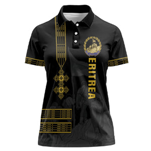 Eritrea Martyrs Day June 20 Women Polo Shirt Never Forgotten Proud Eritrean Heritage Black Version