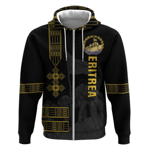 Eritrea Martyrs Day June 20 Zip Hoodie Never Forgotten Proud Eritrean Heritage Black Version