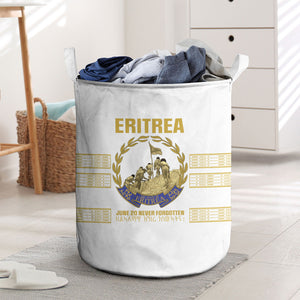 Eritrea Martyrs Day June 20 Laundry Basket Never Forgotten Proud Eritrean Heritage White Version