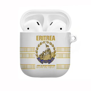 Eritrea Martyrs Day June 20 AirPods Case Never Forgotten Proud Eritrean Heritage White Version