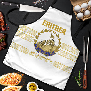 Eritrea Martyrs Day June 20 Apron Never Forgotten Proud Eritrean Heritage White Version