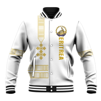 Eritrea Martyrs Day June 20 Baseball Jacket Never Forgotten Proud Eritrean Heritage White Version