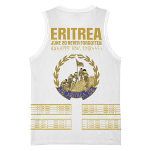 Eritrea Martyrs Day June 20 Basketball Jersey Never Forgotten Proud Eritrean Heritage White Version