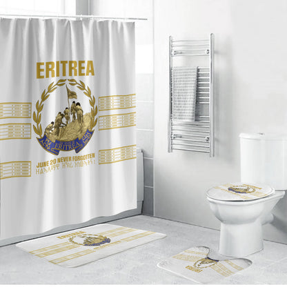 Eritrea Martyrs Day June 20 Bathroom Set Never Forgotten Proud Eritrean Heritage White Version