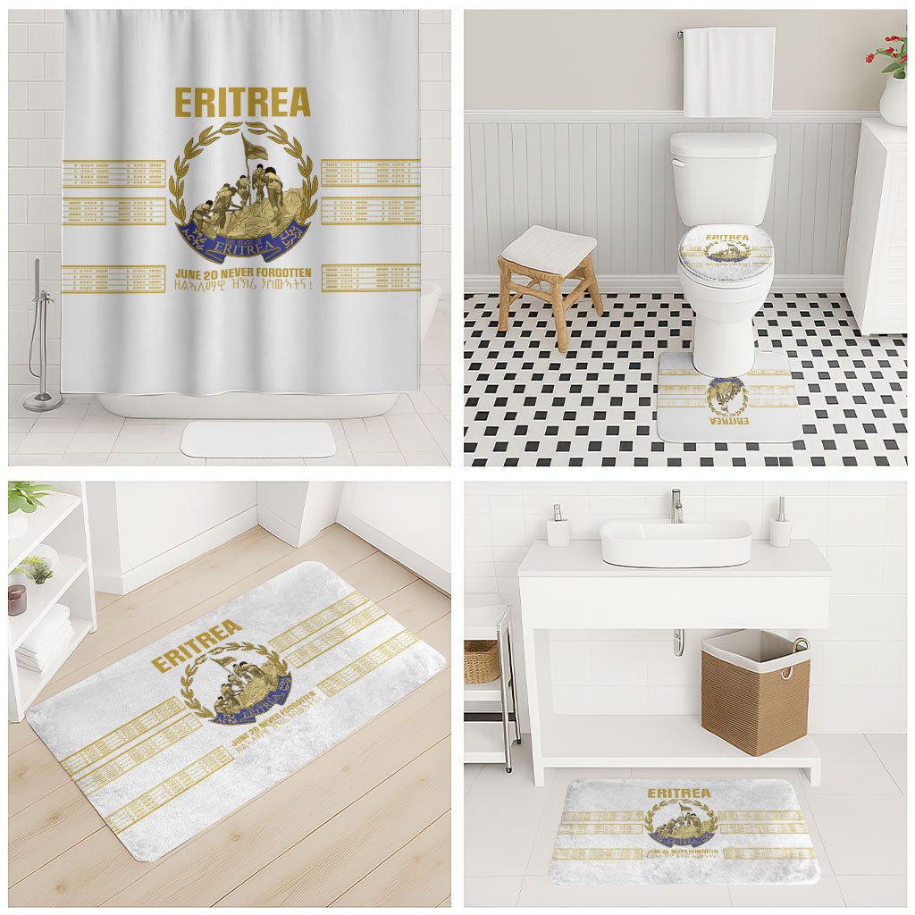 Eritrea Martyrs Day June 20 Bathroom Set Never Forgotten Proud Eritrean Heritage White Version