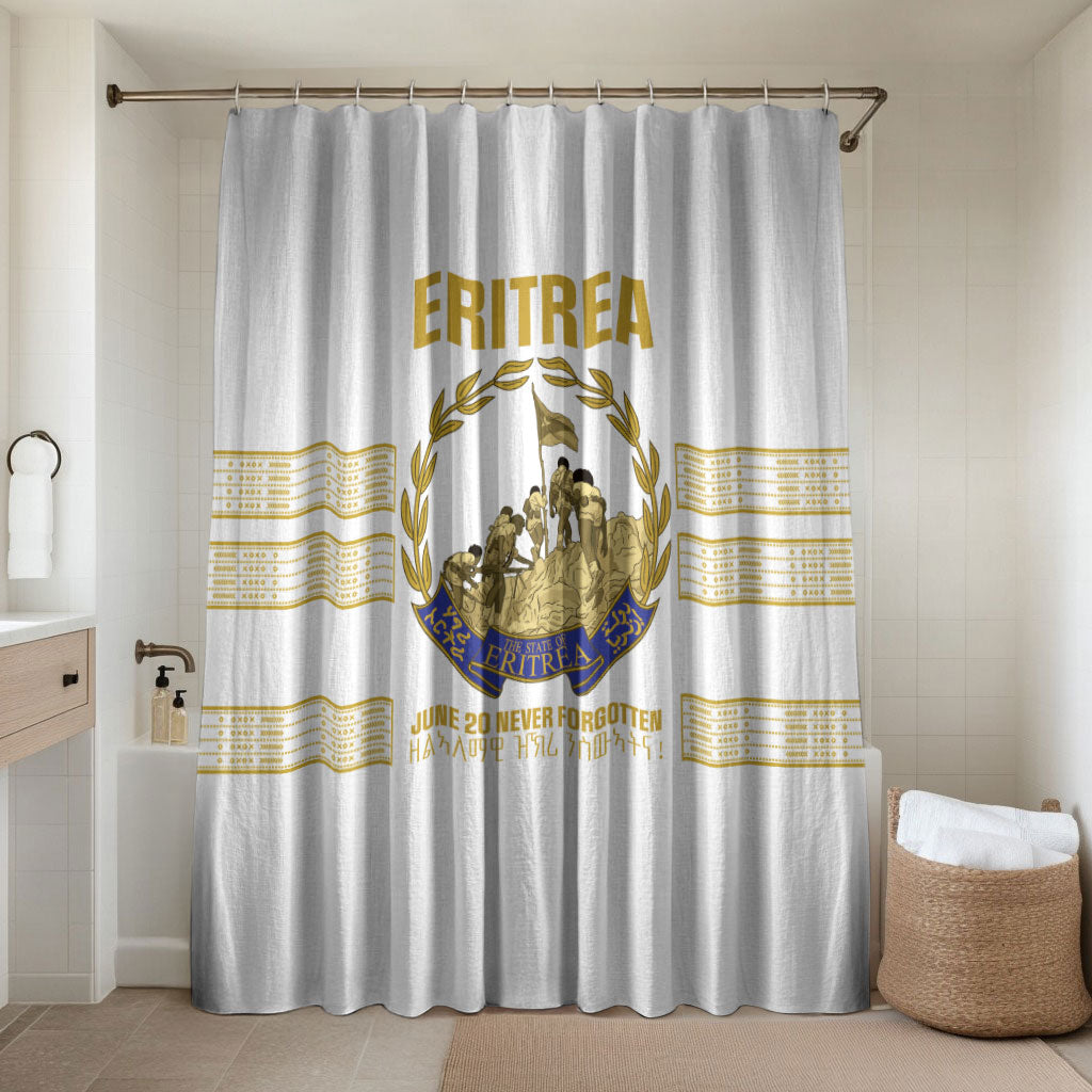 Eritrea Martyrs Day June 20 Bathroom Set Never Forgotten Proud Eritrean Heritage White Version