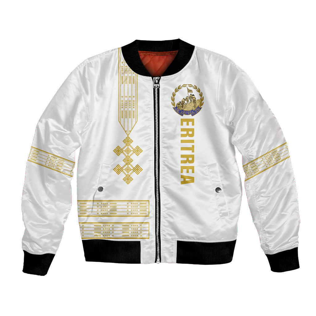 Eritrea Martyrs Day June 20 Bomber Jacket Never Forgotten Proud Eritrean Heritage White Version