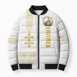 Eritrea Martyrs Day June 20 Bomber Puffer Jacket Never Forgotten Proud Eritrean Heritage White Version