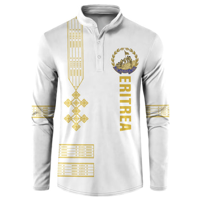 Eritrea Martyrs Day June 20 Button Sweatshirt Never Forgotten Proud Eritrean Heritage White Version