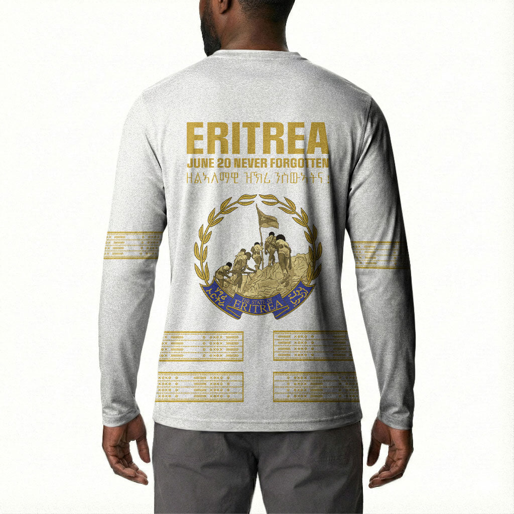 Eritrea Martyrs Day June 20 Button Sweatshirt Never Forgotten Proud Eritrean Heritage White Version
