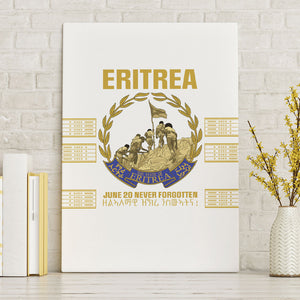 Eritrea Martyrs Day June 20 Canvas Wall Art Never Forgotten Proud Eritrean Heritage White Version
