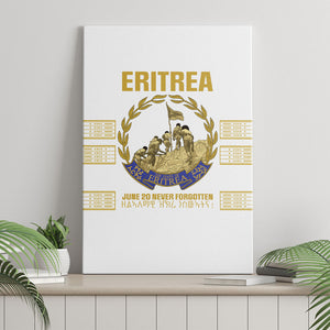 Eritrea Martyrs Day June 20 Canvas Wall Art Never Forgotten Proud Eritrean Heritage White Version