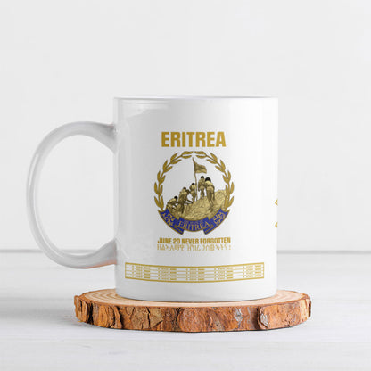Eritrea Martyrs Day June 20 Ceramic Mug Never Forgotten Proud Eritrean Heritage White Version