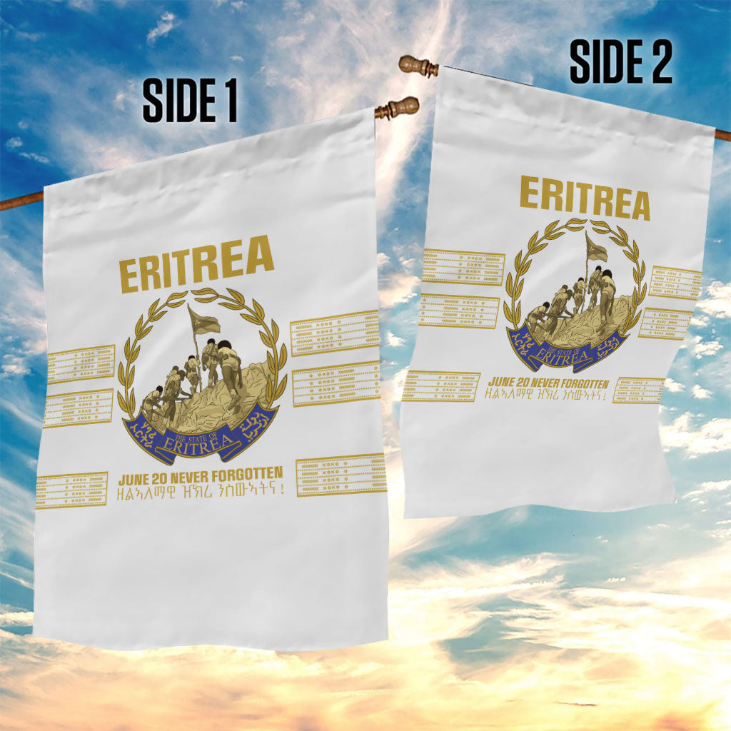 Eritrea Martyrs Day June 20 Garden Flag Never Forgotten Proud Eritrean Heritage White Version