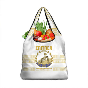 Eritrea Martyrs Day June 20 Grocery Bag Never Forgotten Proud Eritrean Heritage White Version