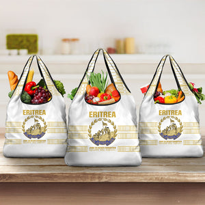 Eritrea Martyrs Day June 20 Grocery Bag Never Forgotten Proud Eritrean Heritage White Version