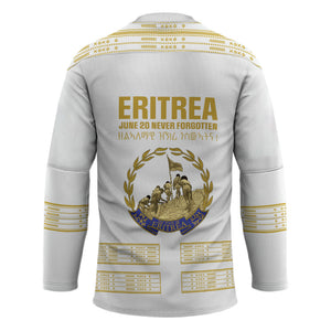 Eritrea Martyrs Day June 20 Hockey Jersey Never Forgotten Proud Eritrean Heritage White Version