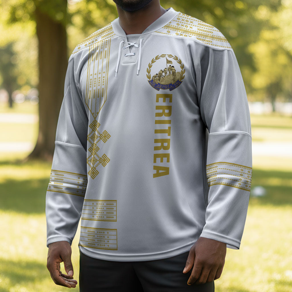 Eritrea Martyrs Day June 20 Hockey Jersey Never Forgotten Proud Eritrean Heritage White Version