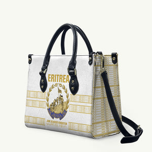 Eritrea Martyrs Day June 20 Leather Bag Never Forgotten Proud Eritrean Heritage White Version
