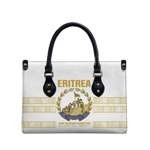 Eritrea Martyrs Day June 20 Leather Bag Never Forgotten Proud Eritrean Heritage White Version