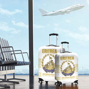 Eritrea Martyrs Day June 20 Luggage Cover Never Forgotten Proud Eritrean Heritage White Version