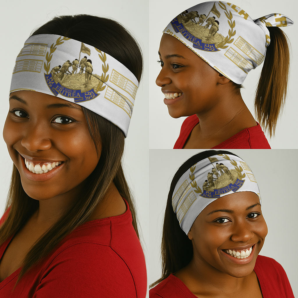 Eritrea Martyrs Day June 20 Neck Gaiter Never Forgotten Proud Eritrean Heritage White Version