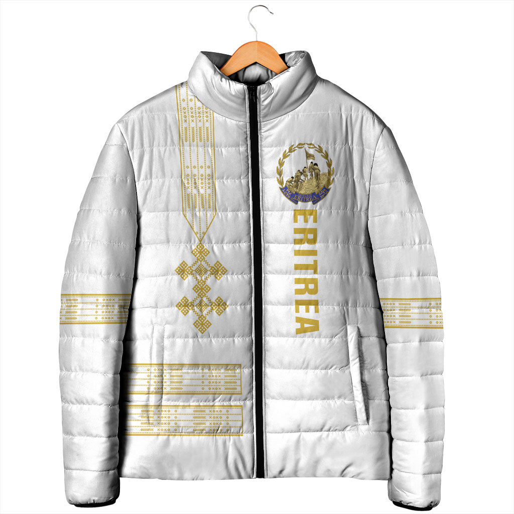 Eritrea Martyrs Day June 20 Padded Jacket Never Forgotten Proud Eritrean Heritage White Version