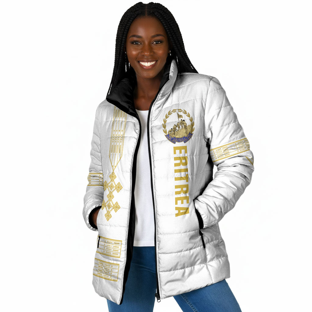 Eritrea Martyrs Day June 20 Padded Jacket Never Forgotten Proud Eritrean Heritage White Version
