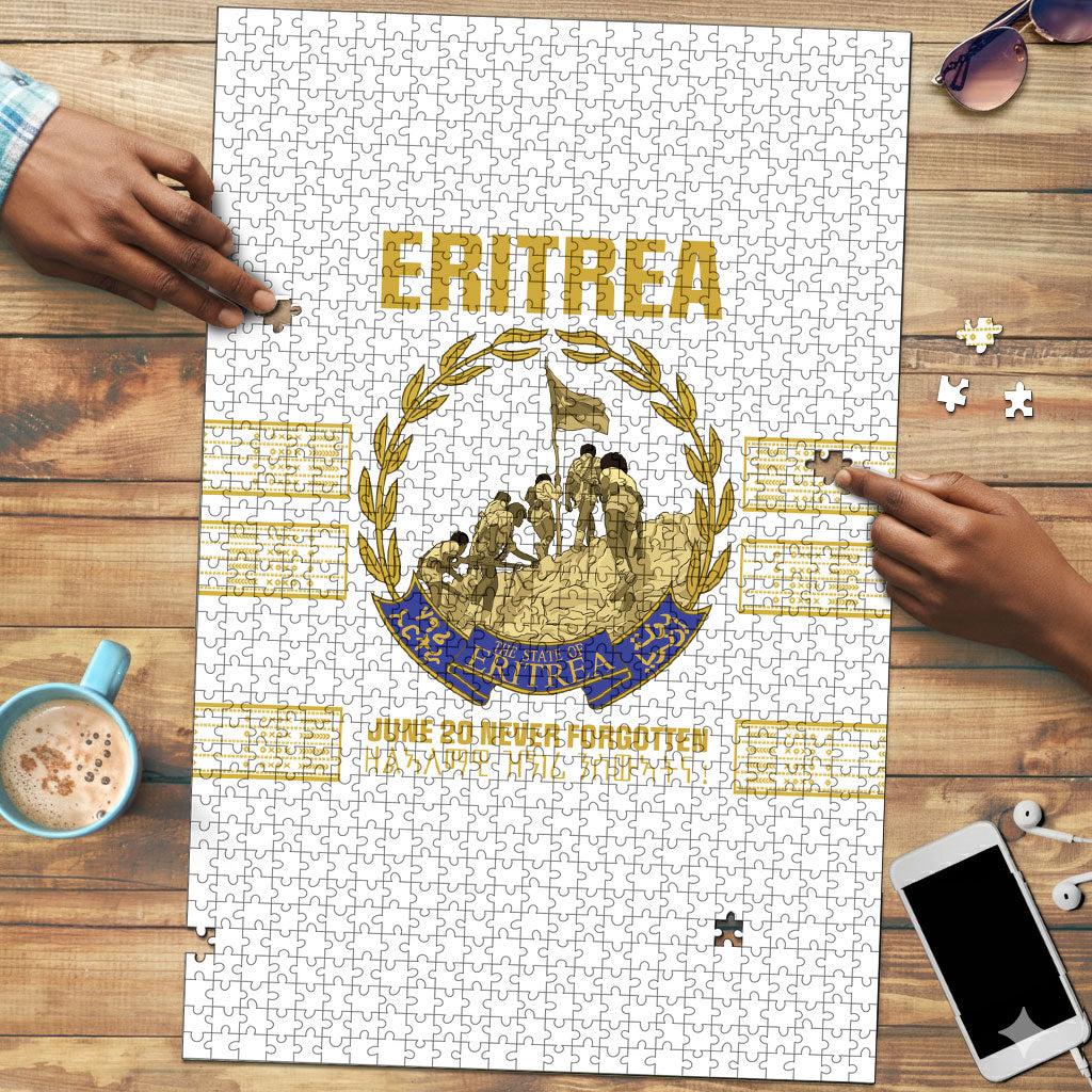 Eritrea Martyrs Day June 20 Puzzle Never Forgotten Proud Eritrean Heritage White Version