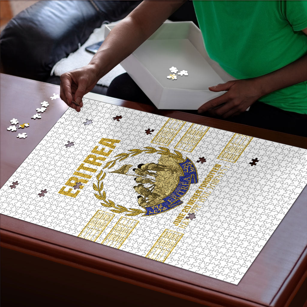 Eritrea Martyrs Day June 20 Puzzle Never Forgotten Proud Eritrean Heritage White Version