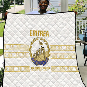 Eritrea Martyrs Day June 20 Quilt Never Forgotten Proud Eritrean Heritage White Version