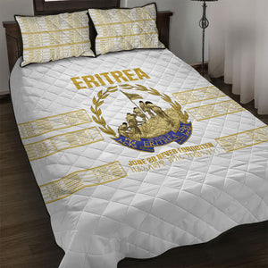 Eritrea Martyrs Day June 20 Quilt Bed Set Never Forgotten Proud Eritrean Heritage White Version