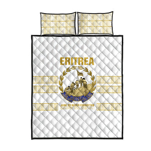 Eritrea Martyrs Day June 20 Quilt Bed Set Never Forgotten Proud Eritrean Heritage White Version