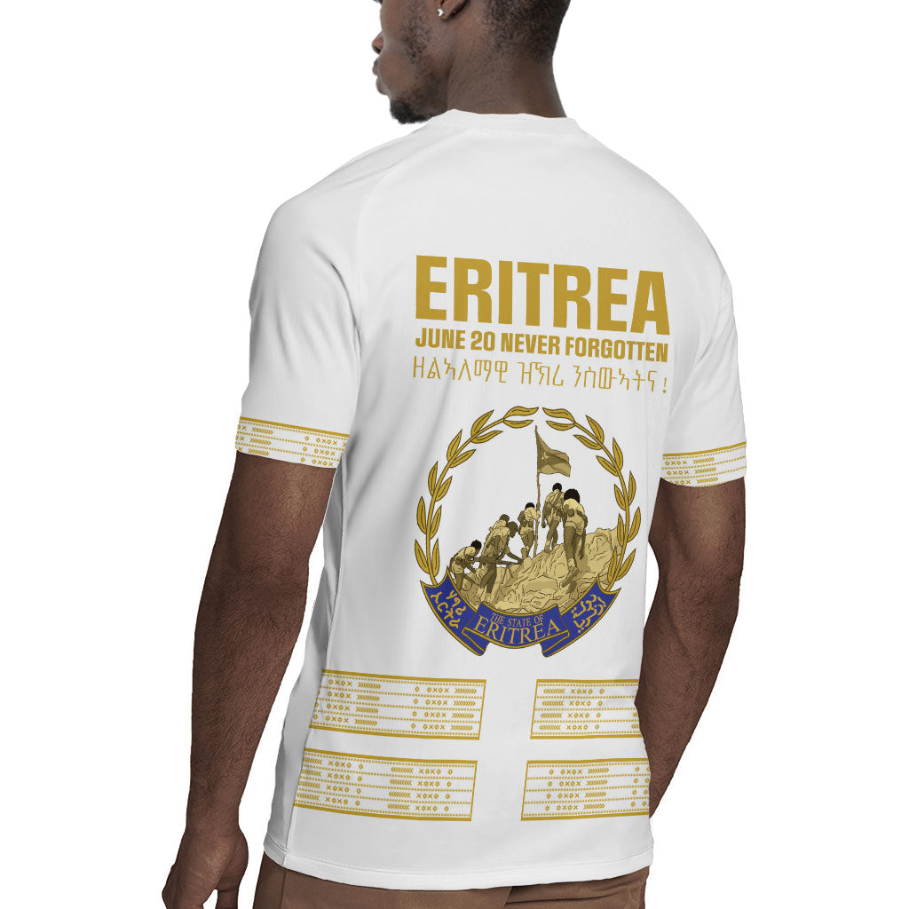 Eritrea Martyrs Day June 20 Rugby Jersey Never Forgotten Proud Eritrean Heritage White Version