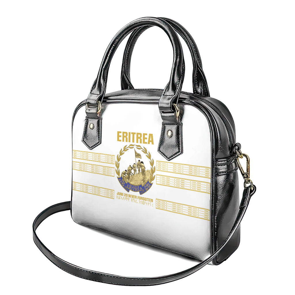 Eritrea Martyrs Day June 20 Shoulder Handbag Never Forgotten Proud Eritrean Heritage White Version