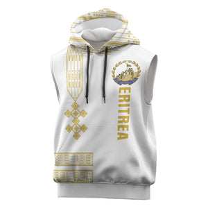 Eritrea Martyrs Day June 20 Sleeveless Hoodie Never Forgotten Proud Eritrean Heritage White Version