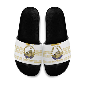 Eritrea Martyrs Day June 20 Slide Sandals Never Forgotten Proud Eritrean Heritage White Version