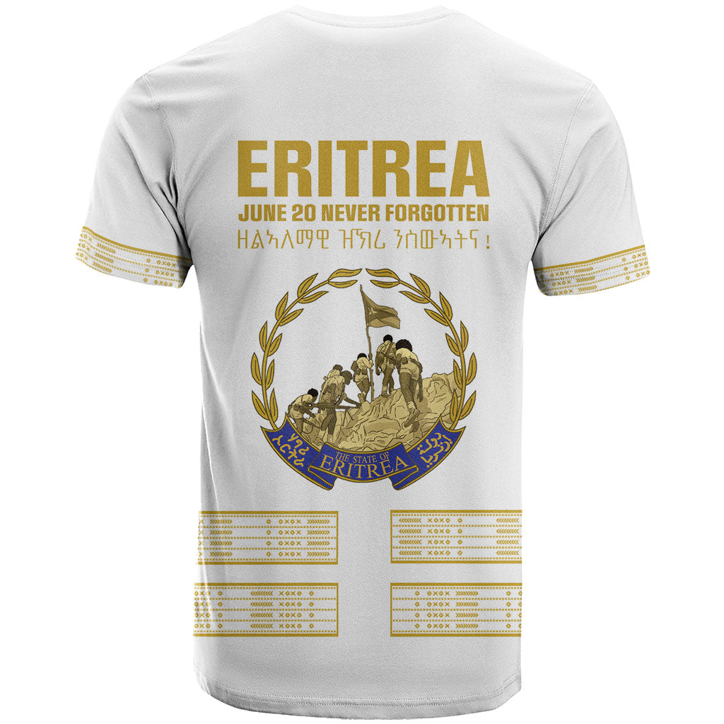 Eritrea Martyrs Day June 20 T shirt Never Forgotten Proud Eritrean Heritage White Version