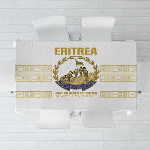 Eritrea Martyrs Day June 20 Tablecloth Never Forgotten Proud Eritrean Heritage White Version