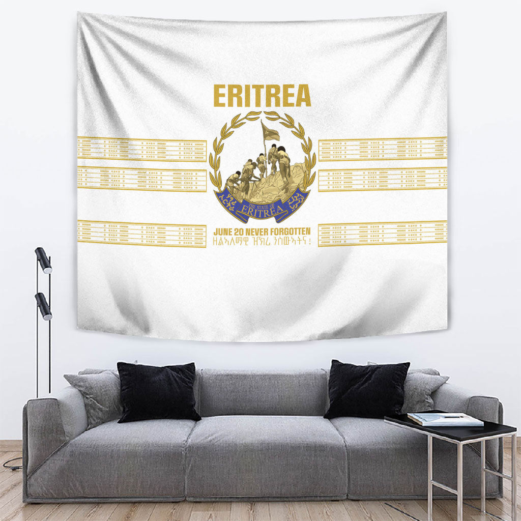 Eritrea Martyrs Day June 20 Tapestry Never Forgotten Proud Eritrean Heritage White Version