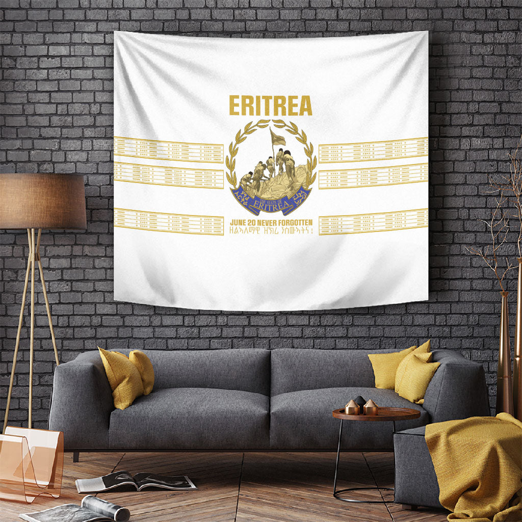 Eritrea Martyrs Day June 20 Tapestry Never Forgotten Proud Eritrean Heritage White Version