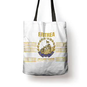 Eritrea Martyrs Day June 20 Tote Bag Never Forgotten Proud Eritrean Heritage White Version