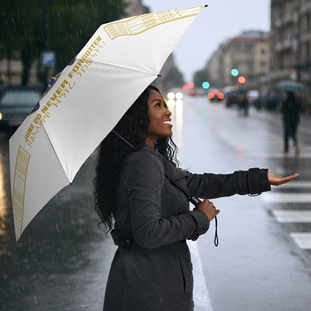 Eritrea Martyrs Day June 20 Umbrella Never Forgotten Proud Eritrean Heritage White Version