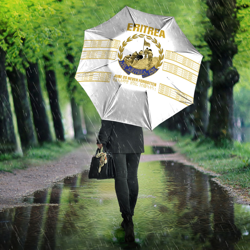 Eritrea Martyrs Day June 20 Umbrella Never Forgotten Proud Eritrean Heritage White Version