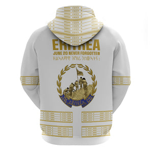 Eritrea Martyrs Day June 20 Zip Hoodie Never Forgotten Proud Eritrean Heritage White Version