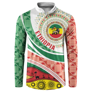 Ethiopia In My Blood Button Sweatshirt Lion Of Judah In My Heart