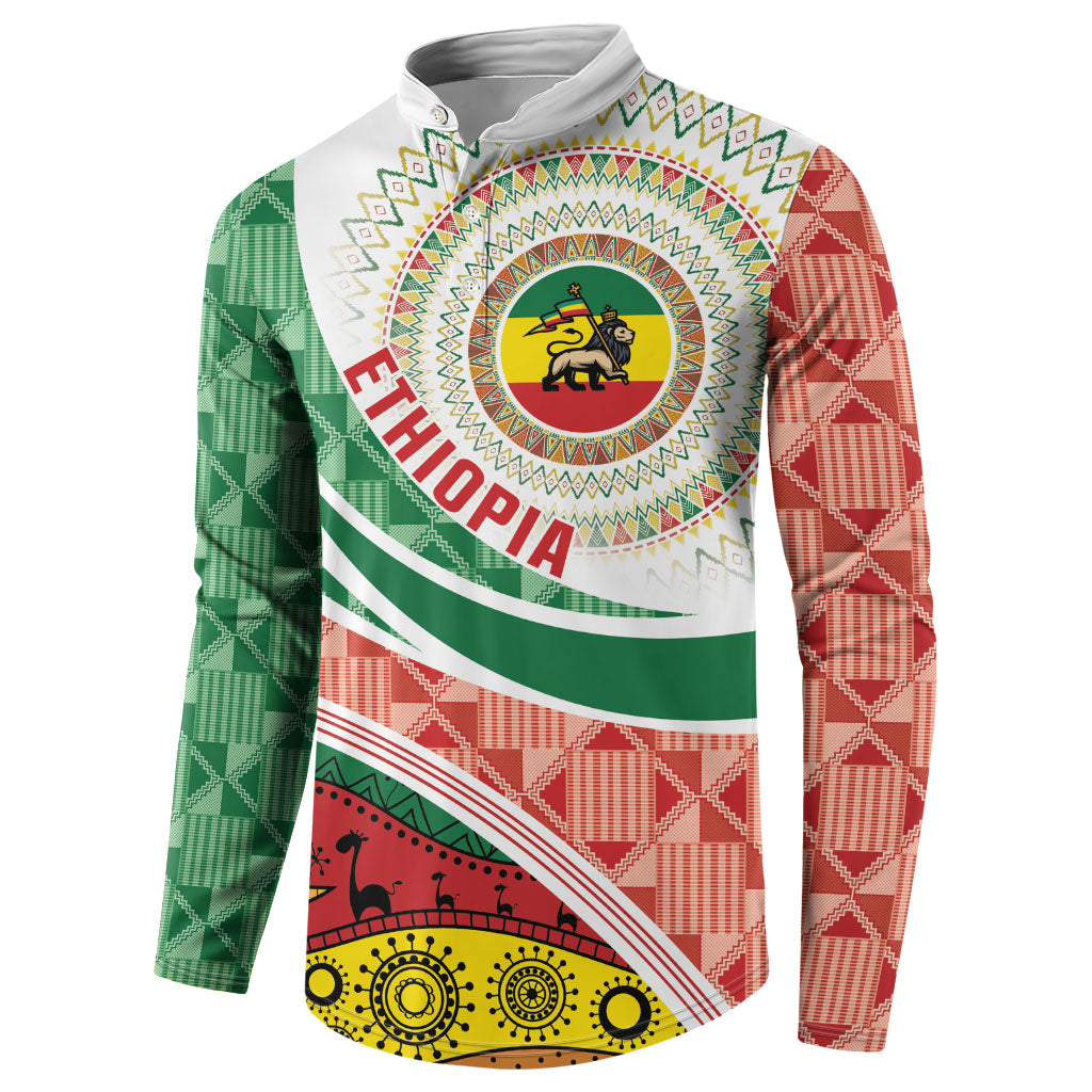 Ethiopia In My Blood Button Sweatshirt Lion Of Judah In My Heart