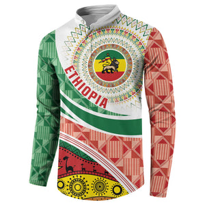 Ethiopia In My Blood Button Sweatshirt Lion Of Judah In My Heart